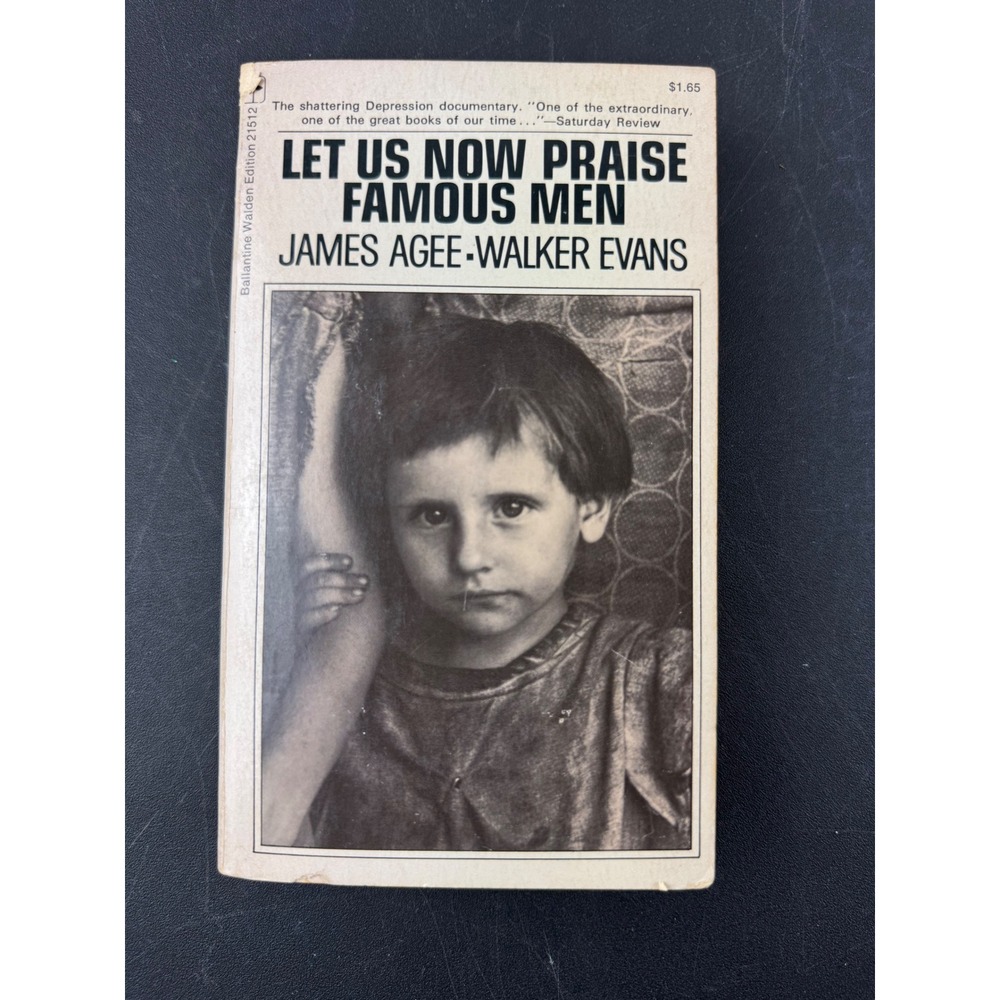 Let Us Now Praise Famous Men James Agee Walker Evans Ballantine Walden Ed 1973